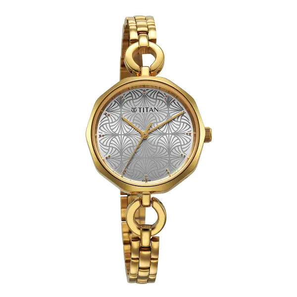 Titan Karishma Silver Dial Watch for Women 2702YM01 - Image 2