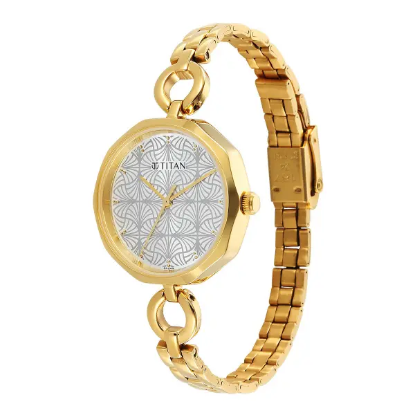 Titan Karishma Silver Dial Watch for Women 2702YM01 - Image 3