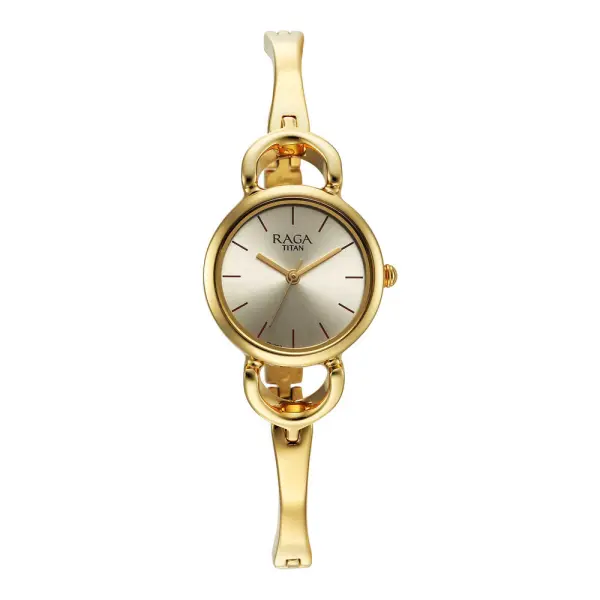 Titan Raga Champagne Dial Watch for Women - Image 2