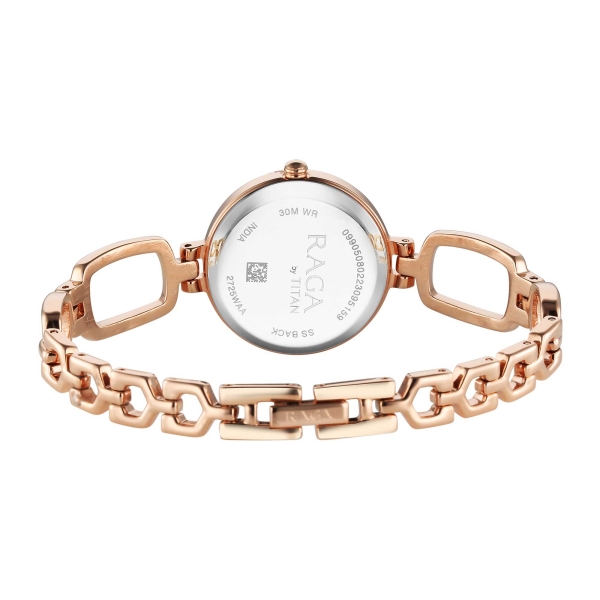 Titan Raga Rose Gold Dial Watch for Women - Image 6