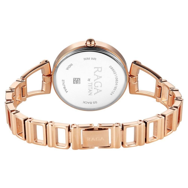 Titan Raga Ascend Quartz Alog Rose Gold Dial With Rose Gold Color Metal Strap Watch For Women - Image 5