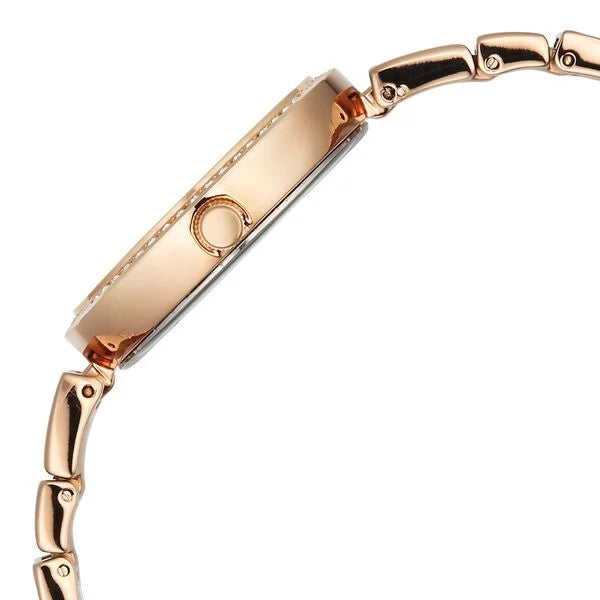Titan Raga Mother of Pearl Dial Rose Gold Metal Strap Analog Watch For Women - Image 5