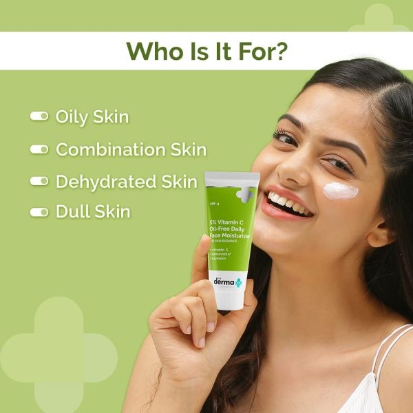 The Derma Co 5% Vitamin C Oil-Free Daily Face Moisturizer for Skin Radiance - 100g - Image 3