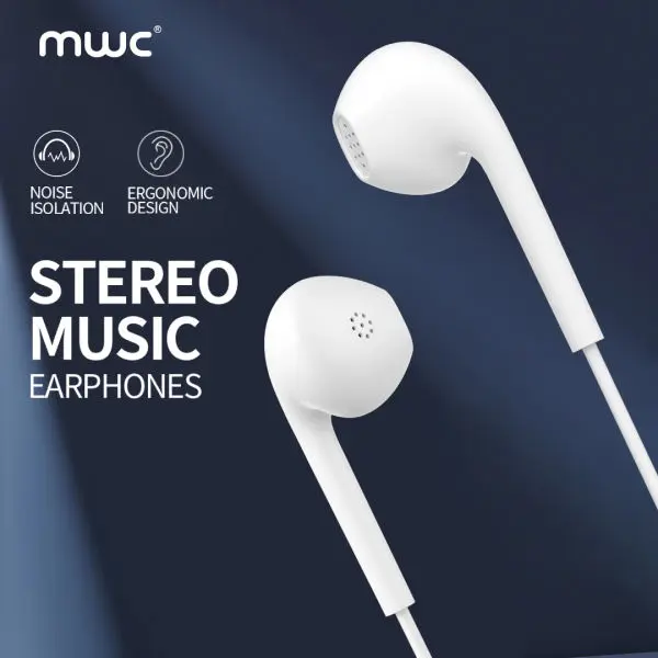 MWC MWE50 | Hi-Fidelity Wired Out-Ear Earphone | 14.2mm Dynamic Speaker | 1.2m TPE Cable | 3.5mm Audio Pin | Deep & Clean Bass | 6 month Warranty - Image 3