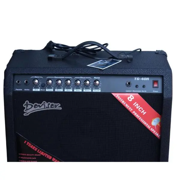 Deviser TG-40R Guitar Amplifier (40 Watts)-Black | Deviser Portable Guitar Amplifier For Home Use | Portable Guitar Amp - Image 2