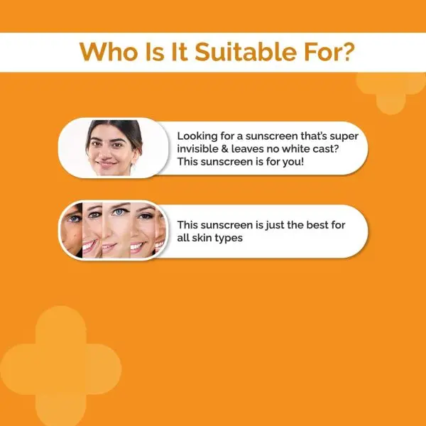 The Derma Co Hyaluronic Invisible Sunscreen Gel with Hyaluronic Acid & Vitamin E - 50g - Image 4