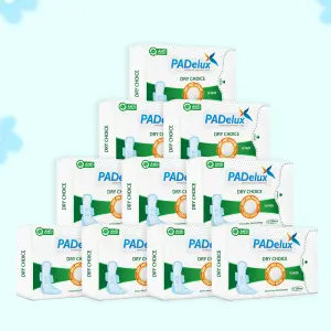 PADelux Antibacterial Sanitary pads Dry Choice 290 mm XL-10 Pads (pack of 10)