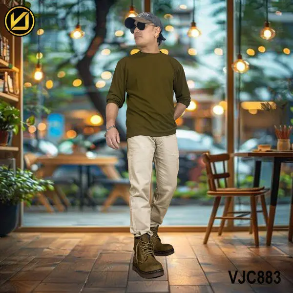 VIRJEANS (VJC883) Cotton Soft Jeans Pant For Men-Cream - Image 2