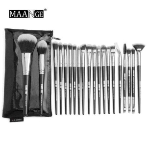 MAANGE Makeup  20pcs  Brush Set with Storage Bag With Free Lipliner by Genuine Collection