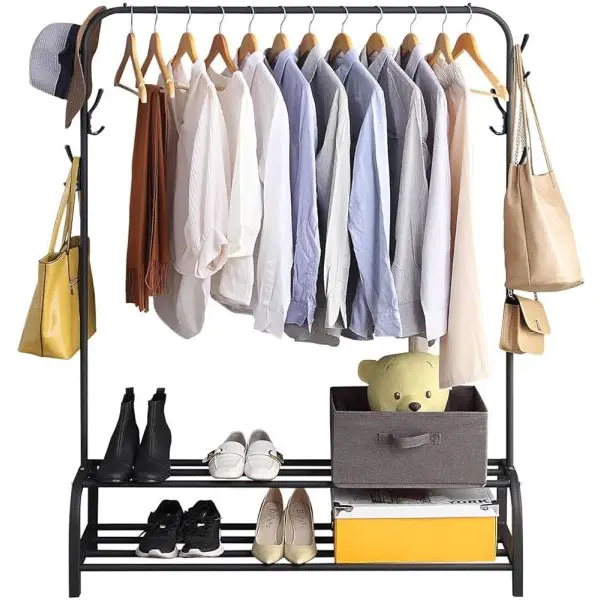 Lukzer 1 PC Multipurpose Clothes Rack Single Rod - Image 3