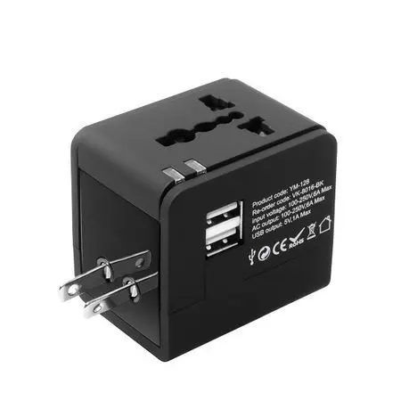 Universal Travel Adapter With Dual USB Charging Port - Image 4