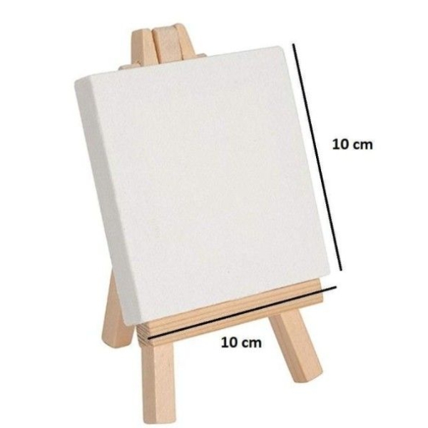 Mini Easel With Canvas (12x16 CM) By Mitrata - Image 2