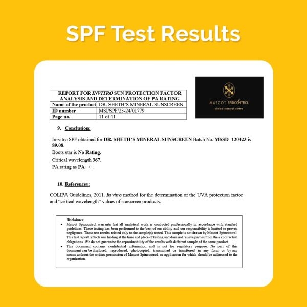 Dr. Sheth's Mineral Sunscreen with SPF 50+ & PA+++ 50gm - Image 5