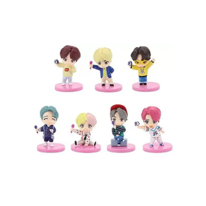 KOJA BTS Miniature Dolls Set of 7 (Tiny tan Figures Set)
