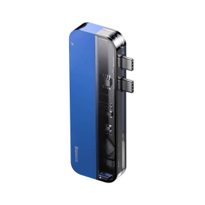 Transparent Series Dual Type-C Multifunctional Hub Adapter