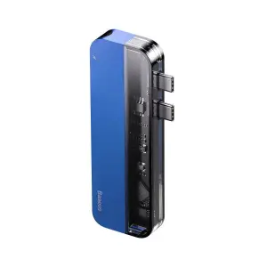 Transparent Series Dual Type-C Multifunctional Hub Adapter