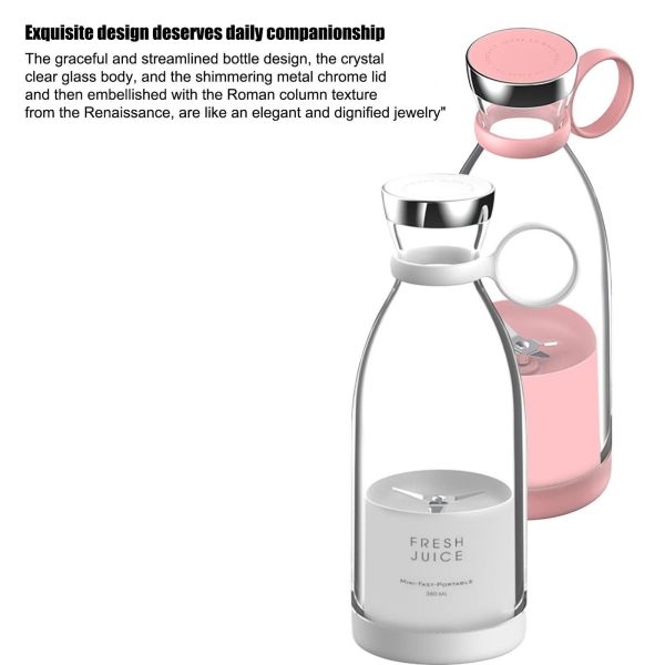 NepLiving Fresh Juice Blender Portable Blender For Smoothies Mini Electric Blender USB - Image 5