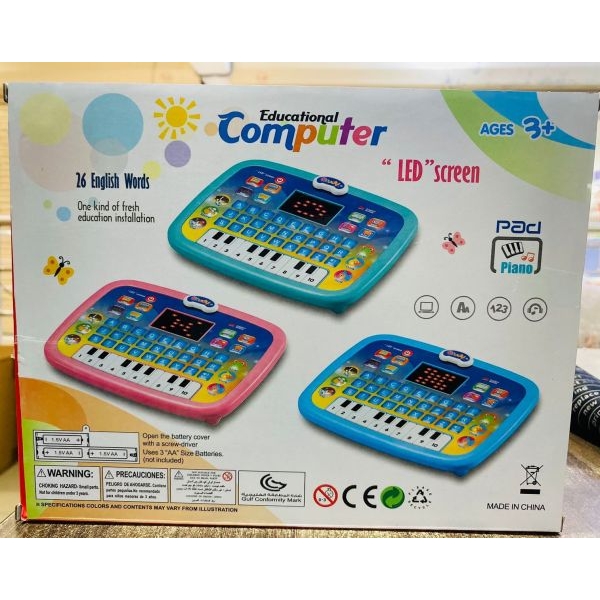 Kids Educational Computer Learning Laptop With LED Screen, Early Learning Tablet For Boys/Girls - Image 5