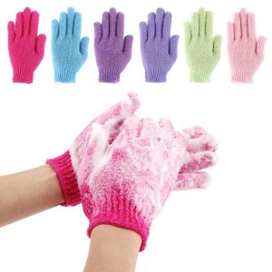 Exfoliating Bath and Shower Gloves Beauty Tool DIY Home & Salon Spa Tool Body Scrub & Massage Equipment