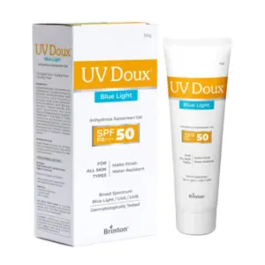 UV Doux Blue Light Sunscreen Gel SPF 50 PA+++ 50gm