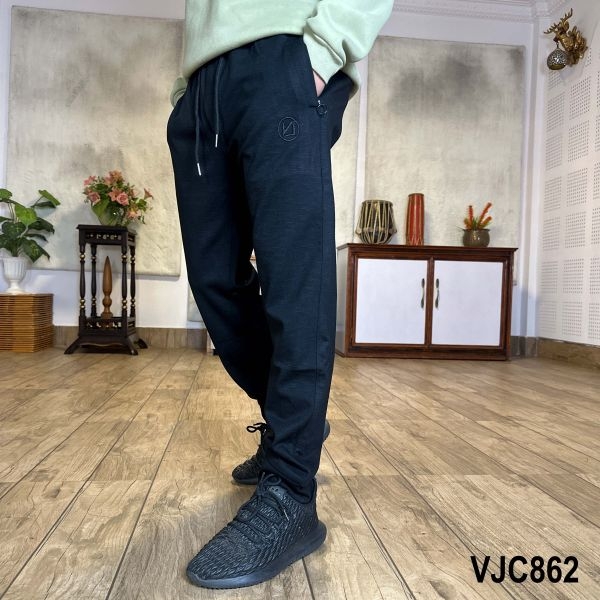 VIRJEANS (VJC862) Summer Stretchable Relax Fit Trouser For Men- Black - Image 2