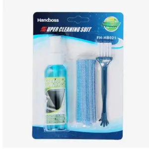 3 in 1 Laptop Cleaning Kit Monitor TV PC LED LCD Screen Cleaner Cloth Brush
