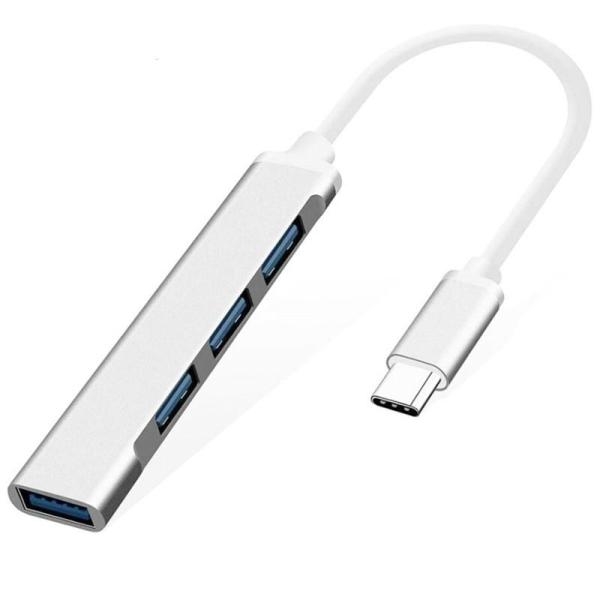 4 in 1 Type-C USB Hub (Type C to 4 USB-A Ports) Fast Data Transfer Plug & Play USB Hub - Image 3