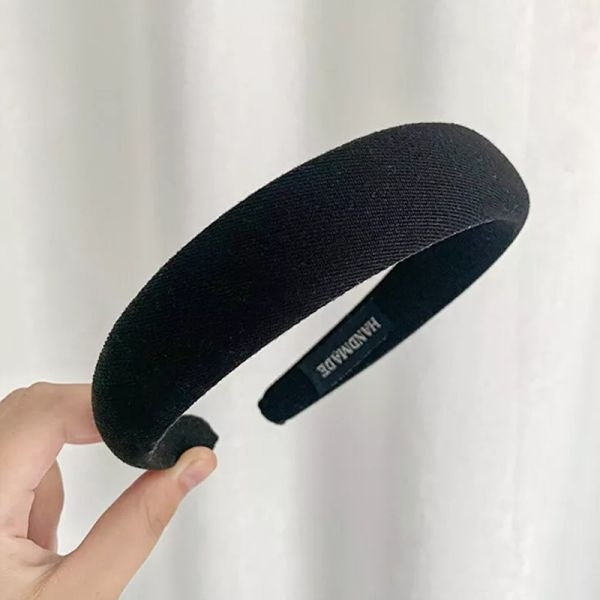 KOJA New Korean Plain Thick Velvet Sponge Headband - Image 6