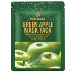PAX MOLY Green Apple Mask Pack Brighter complexion anti-aging 25 ml 5 pcs pack by Genuine Collection
