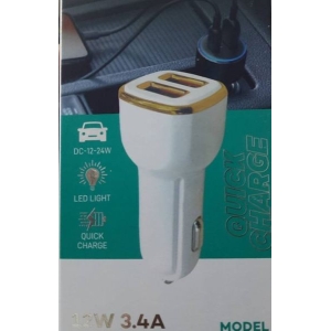 12W 3.4A Compatible Super Fast Car Charger
