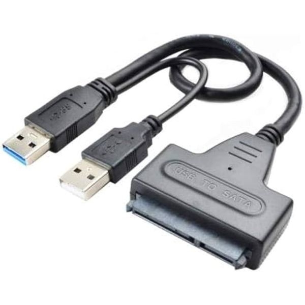 USB 3.0 to SATA HDD Cable Adapter with Power USB to SATA Converter - Image 2