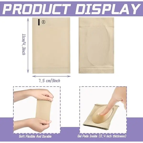 Cushioned Arch Support Braces Gel Pads - 1 PAIR - Image 2