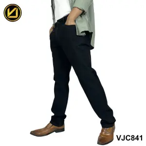 VIRJEANS (VJC841) Stretchable Cotton Chinos Pant For Men-Black