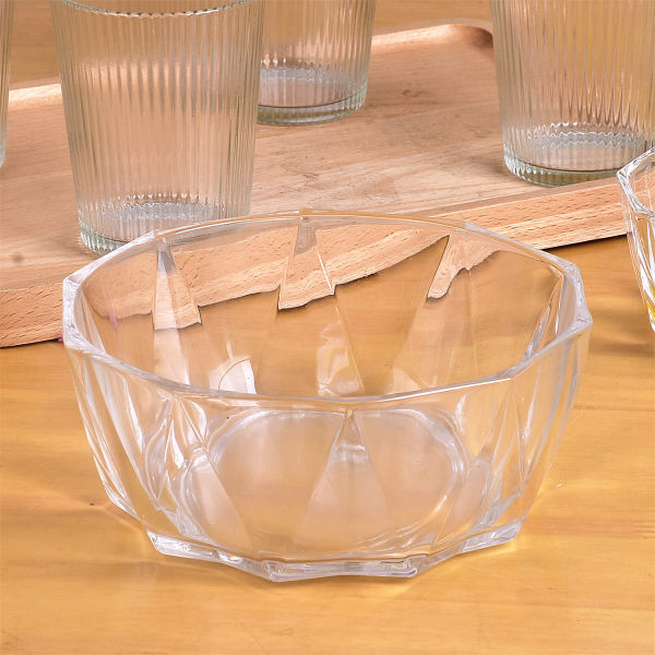 NepLiving Transparent Glass And Desert Bowl Set - (Five Glass And Five Bowl) - Image 3
