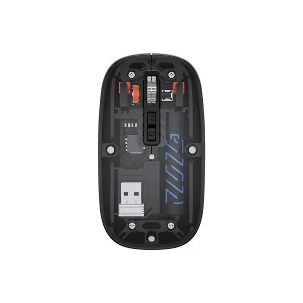 Transparent Magnetic Mouse Dual-mode Rechargeable BT Wireless 2.4ghz Usb Gaming Portable Mouse For Laptop Tablet PC Notebook - Image 2