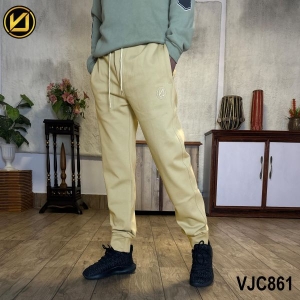 VIRJEANS (VJC861) Summer Stretchable Relax Fit Heavy Trouser For Men-Cream