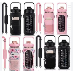 2L Water Bottle Cover Insulator Sleeve Bag Tumbler Bottle Case Bag With Strap Portable For Camping Outdoor Sports Drinkware Bag