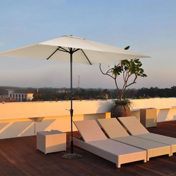 2x3M Garden Sun Shade Sail Shade Cloth Umbrella Cover Outdoor Rainproof Square Replacement Beach Waterproof Awning Cloth - Image 3