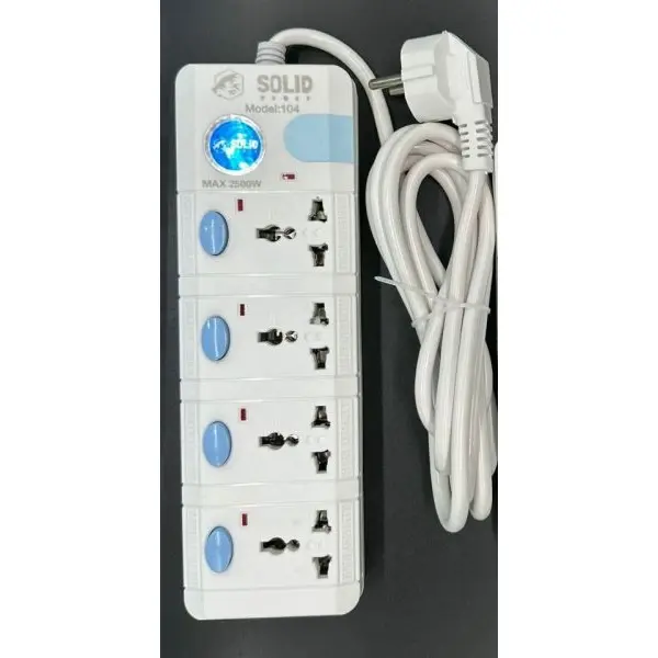 3, 4, 5 And 6 Outlet Power Electrical Wall Plug Socket Surge Protector Strip Switch Adapter -5M Cable - Image 2