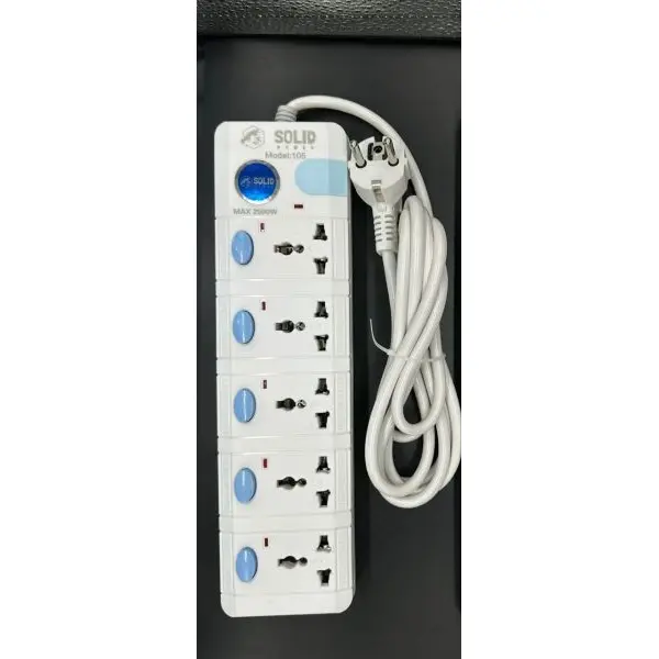 3, 4, 5 And 6 Outlet Power Electrical Wall Plug Socket Surge Protector Strip Switch Adapter -5M Cable - Image 3