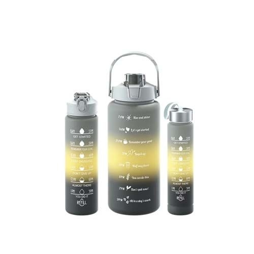3 in 1 Piece Plastic Water Bottle Set - Image 2