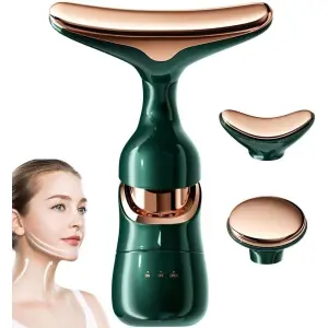 3 in 1 Electric Facial and Neck Massager - Anti-Wrinkle & Anti-Aging Device with Vibration Massage Modes