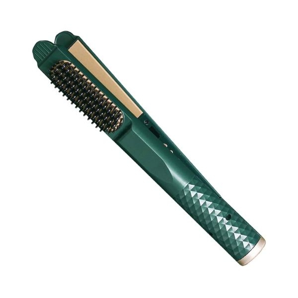 3 In 1 Flat Iron Hair Straightener And Curler, Smart Anti-perm Hair Straightener Brush Tourmaline Ceramic Flat Iron - Image 2