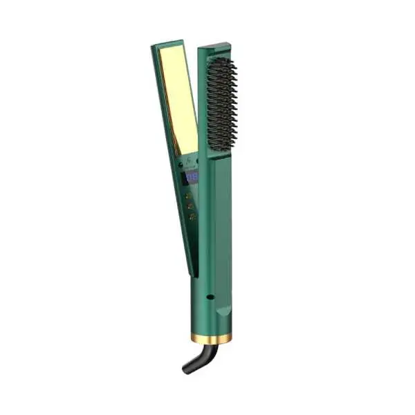 3 In 1 Hot Comb Multifunctional Hair Straightener Iron Anti-Scald Hair Straightening Brush Heat Comb Fast Heating Hair Curler