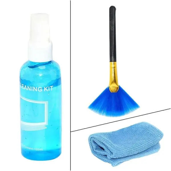 3 In 1 Screen Cleaning Kit With Microfiber Cloth & Brush For Laptops,Mobiles,Lcd,Led,Computers - Image 4