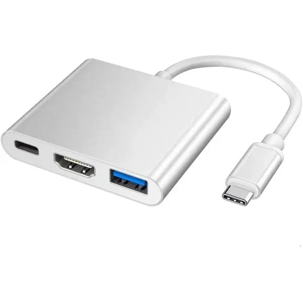 3 in 1 Type C to HDMI, USB and T.C. to T.C. Hub 4K Adapter USB-C to HDMI Converter with 3.0 USB Port and Type C 3.1 Female Charging Port for Mac Book - Image 4