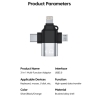 Micro USB & Lightning | 200MB/s High-Speed Data Transfer | Plug & Play