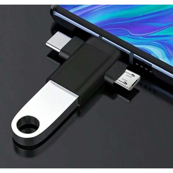 3-in-1 USB 3.0 OTG Adapter | USB to Type-C, Micro USB & Lightning | 200MB/s High-Speed Data Transfer | Plug & Play - Image 5