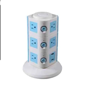 3 layers 360 Degree Rotate Plug Socket Vertical