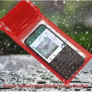 3 Lock Rain Poly Waterproof Mobile Pouch